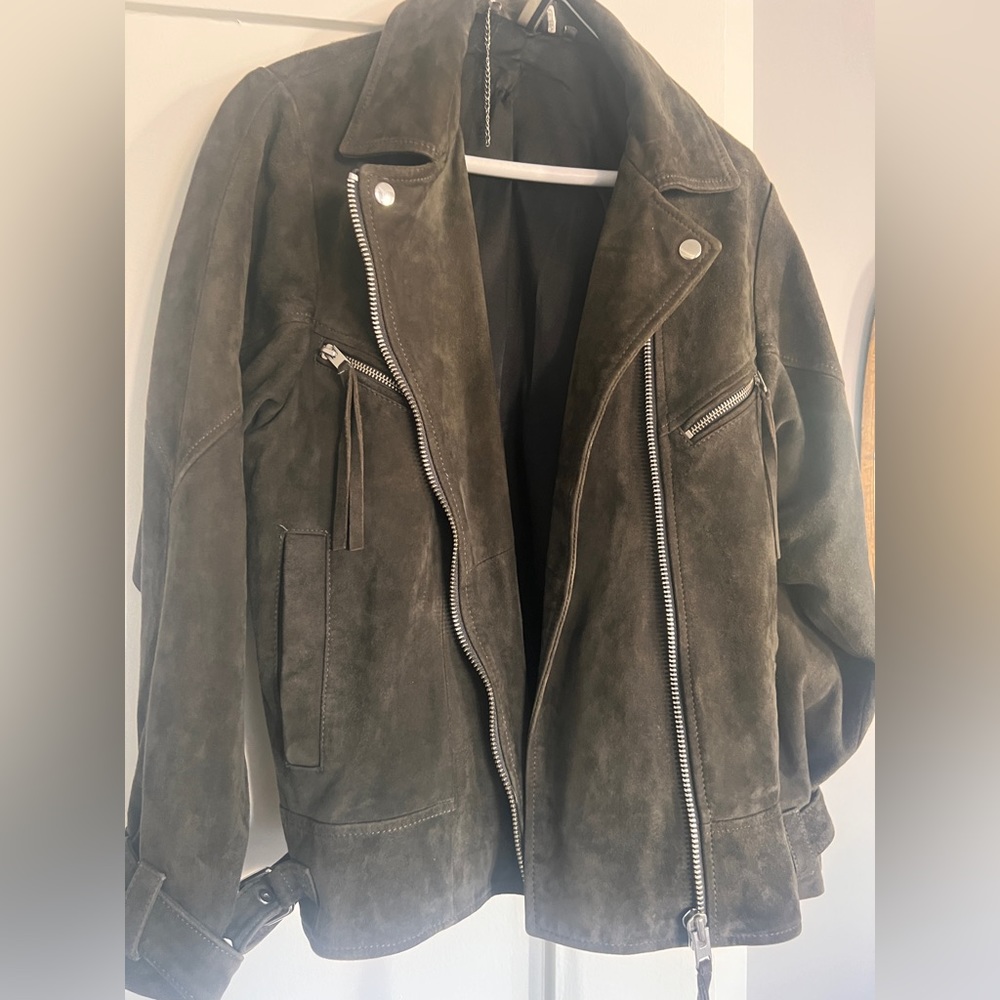 TopShop Suede Moto Style Jacket